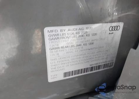 2021 Audi Q3 Premium 45 Tfsi S Line Quattro Tiptronic from USA, damaged, VIN WA1DECF37M1034260